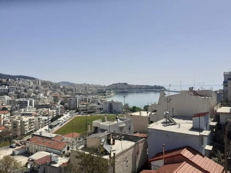 Sea And Castle Panoramic View Apartman Kavála Kültér fotó